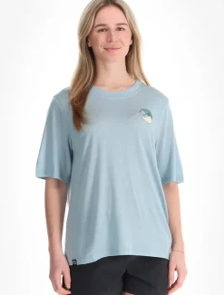 140 Cool Round Landscape TS W trekking t-shirt dames