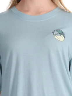 140 Cool Round Landscape TS W trekking t-shirt dames