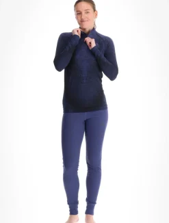 BL Top Turtle Neck L/S Half Zip Performance Warm Blackcomb skipully dames
