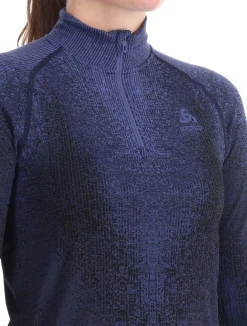 BL Top Turtle Neck L/S Half Zip Performance Warm Blackcomb skipully dames