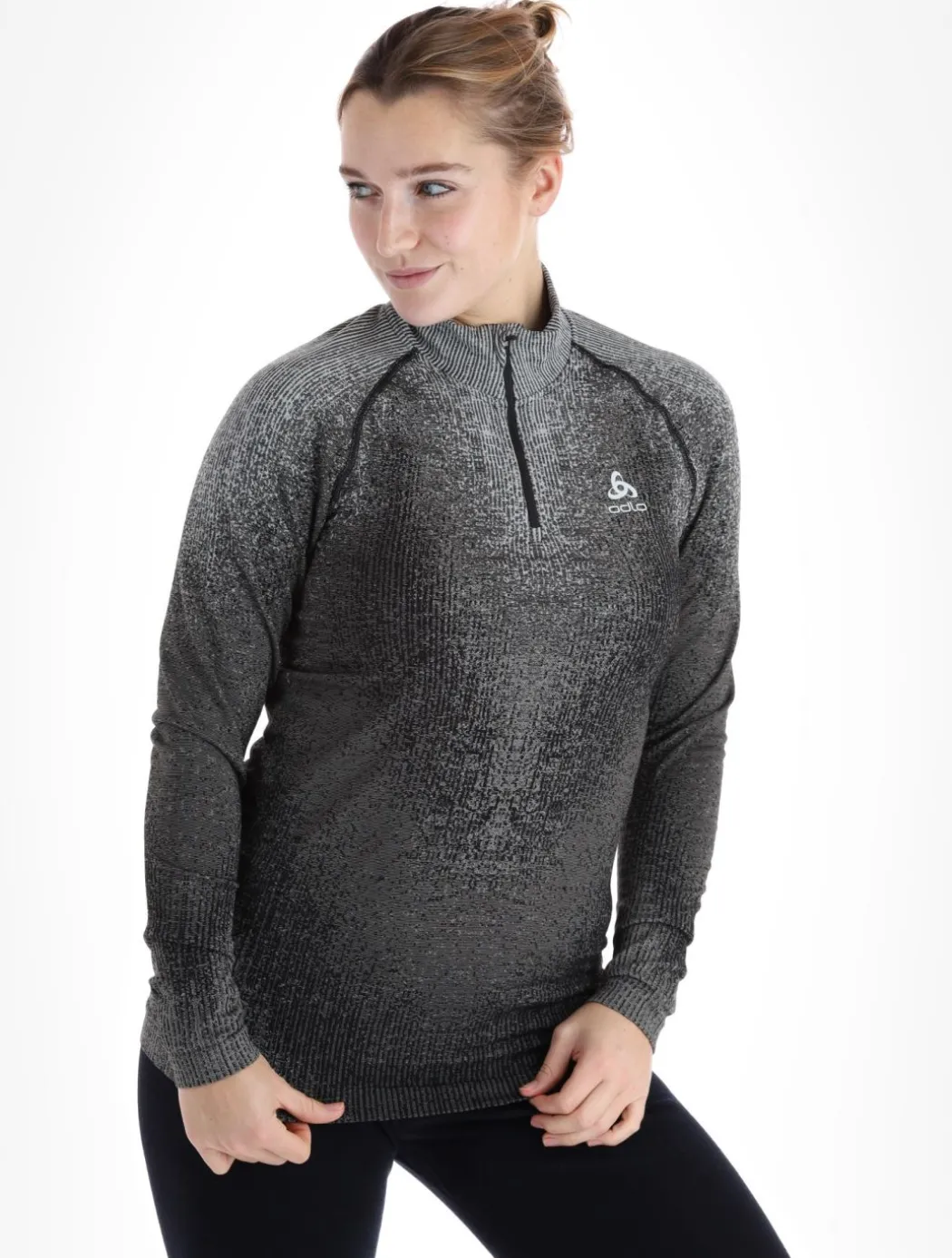 BL Top Turtle Neck L/S Half Zip Performance Warm Blackcomb skipully dames