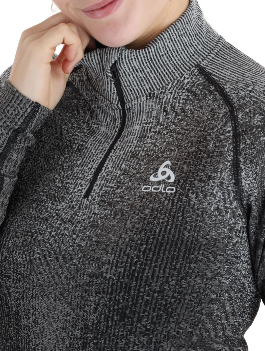 BL Top Turtle Neck L/S Half Zip Performance Warm Blackcomb skipully dames