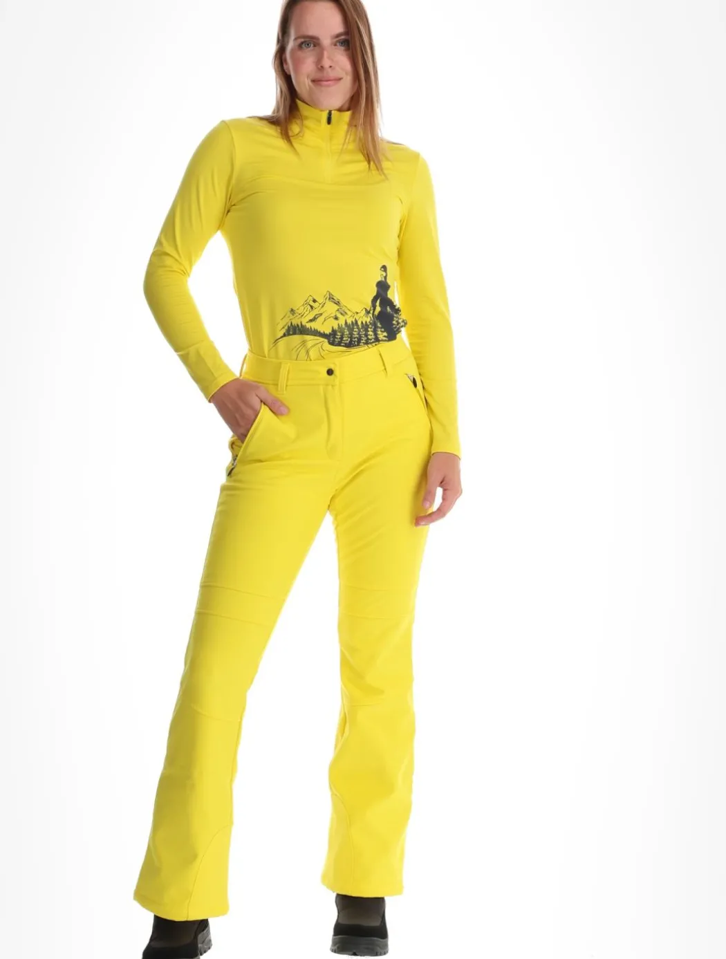 Entiat softshell skibroek dames