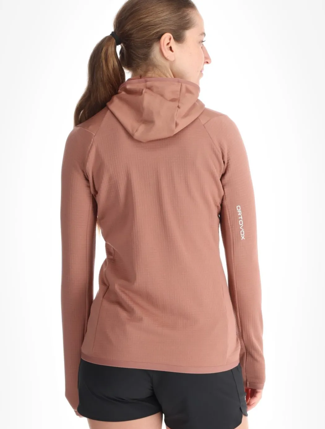 Fleece Grid Hoody W trekking vest dames