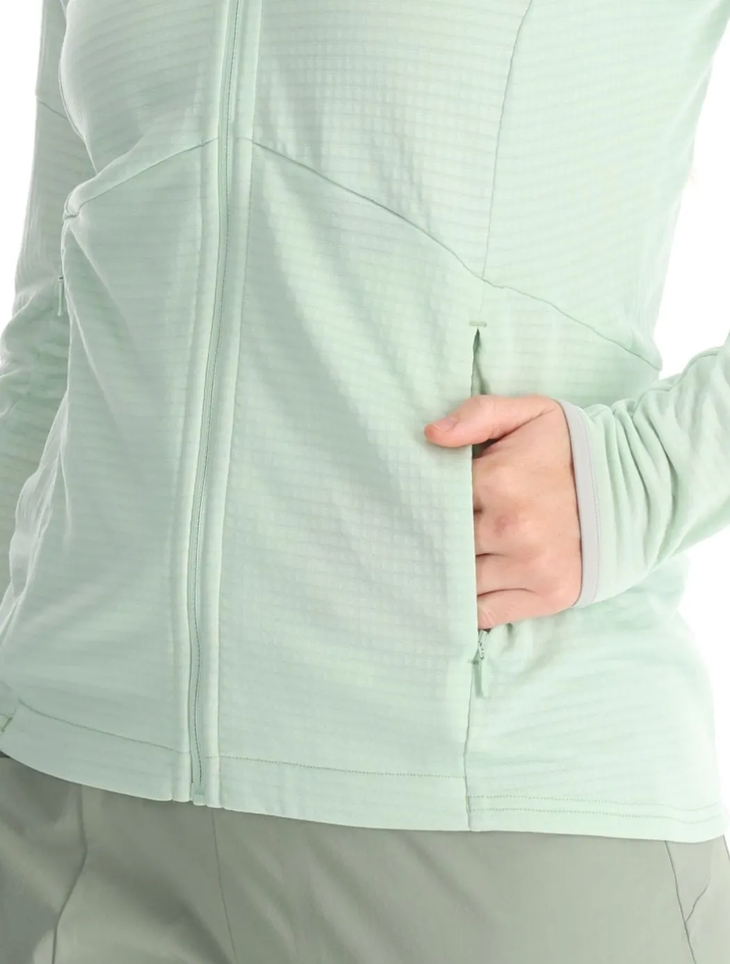 Fleece Light Grid Hoody W trekking vest dames