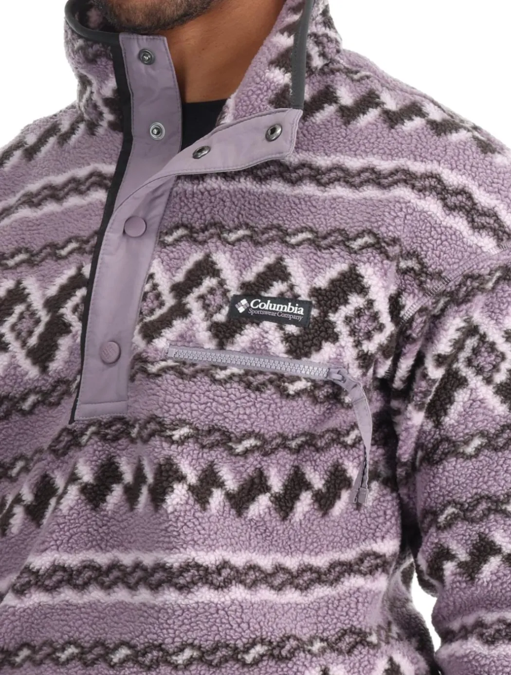 Helvetia™ II Printed Half Snap Fleece skipully heren