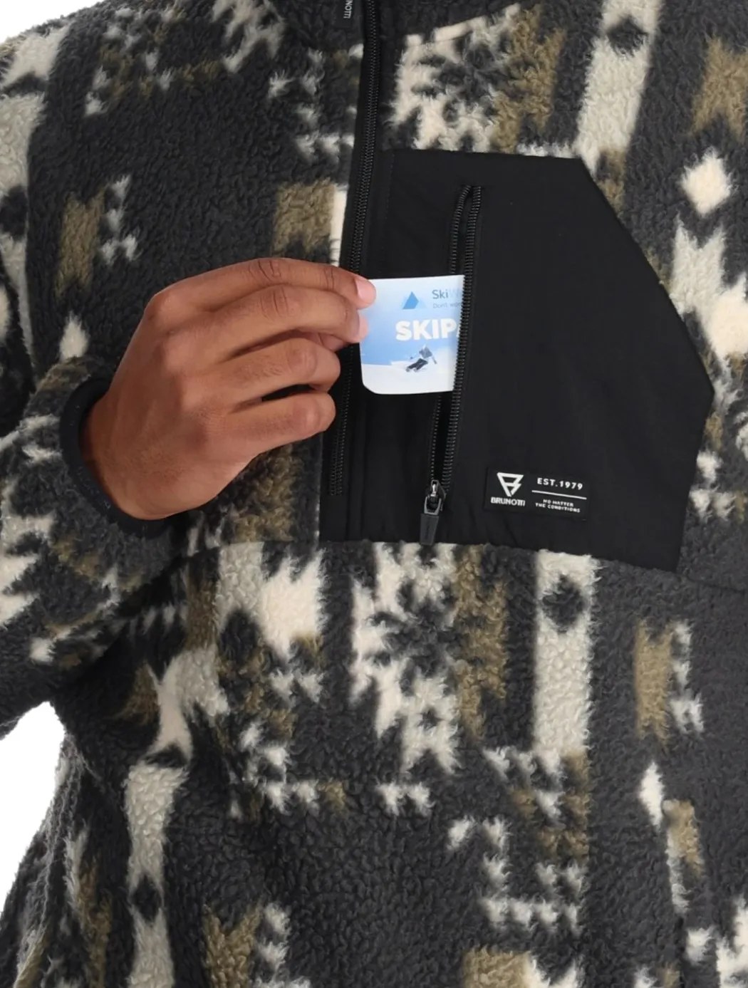 Kelstyn Print Fleece vest heren