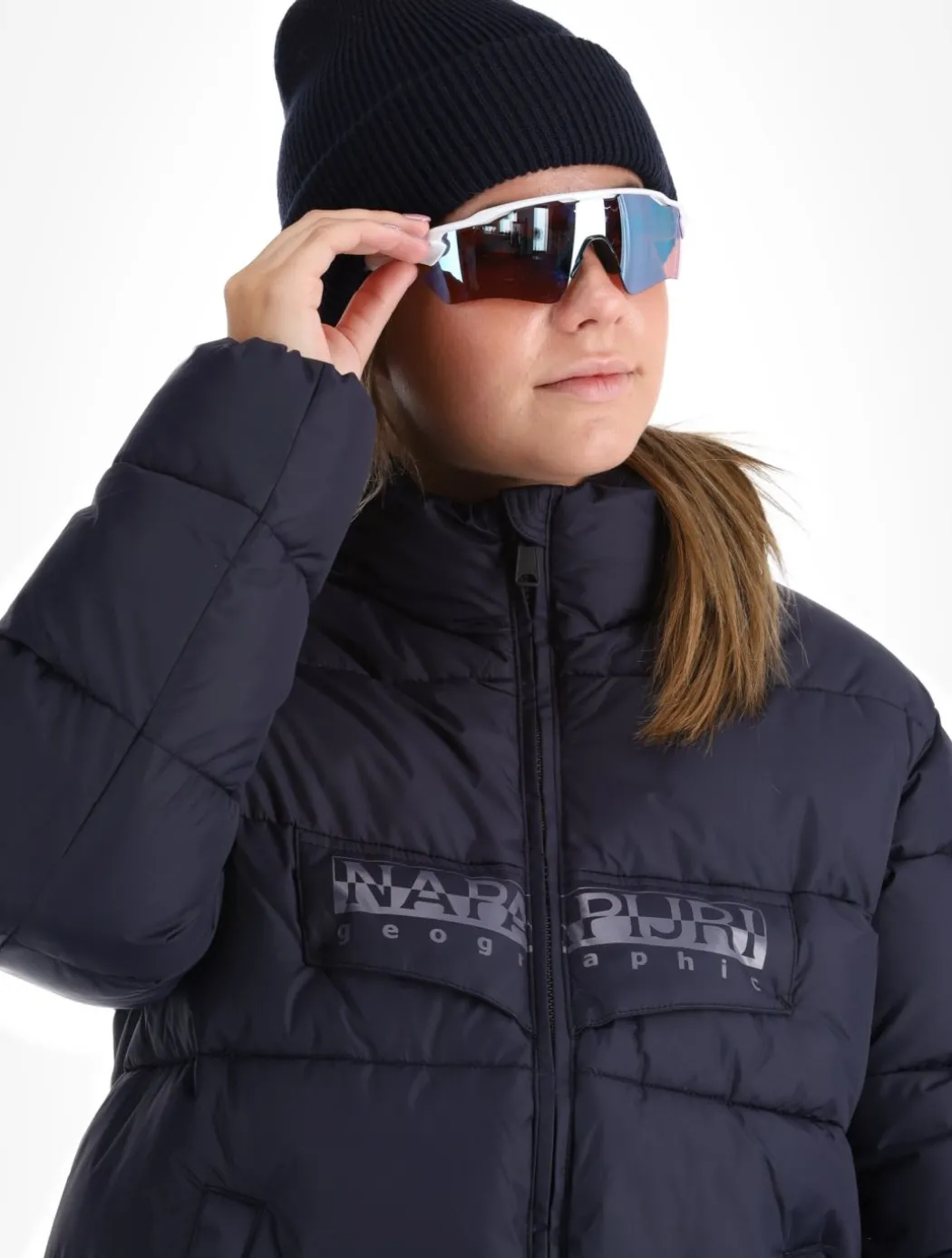 Puffer open W ski-jas dames