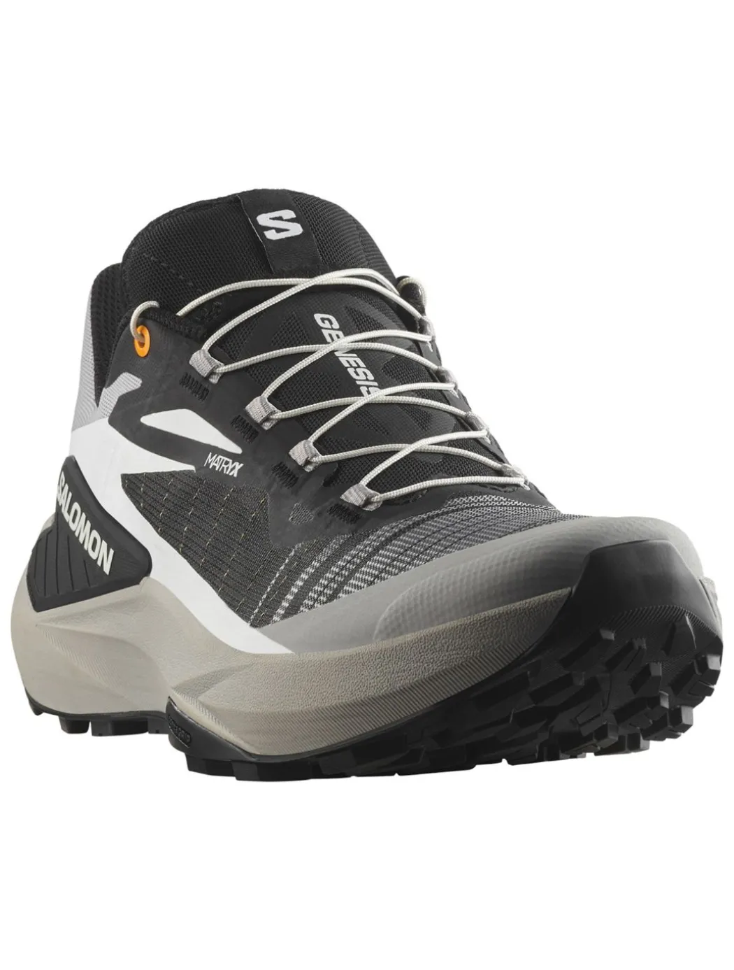 Shoes Genesis Black/alloy/turmeric trail schoen heren